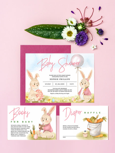 Easter Baby Shower Invitation 3P RAB01