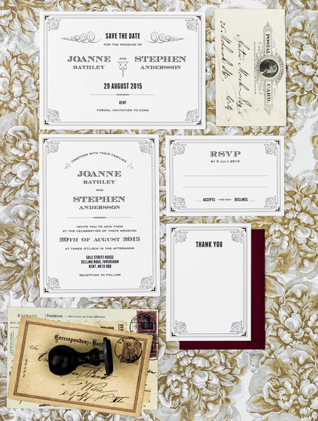 1920 The Great Gatsby No. 2 Wedding Set