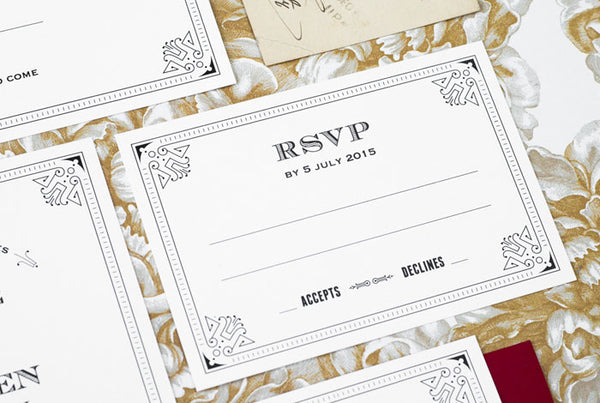 1920 The Great Gatsby No. 2 Wedding Set