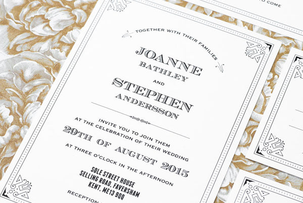 1920 The Great Gatsby No. 2 Wedding Set