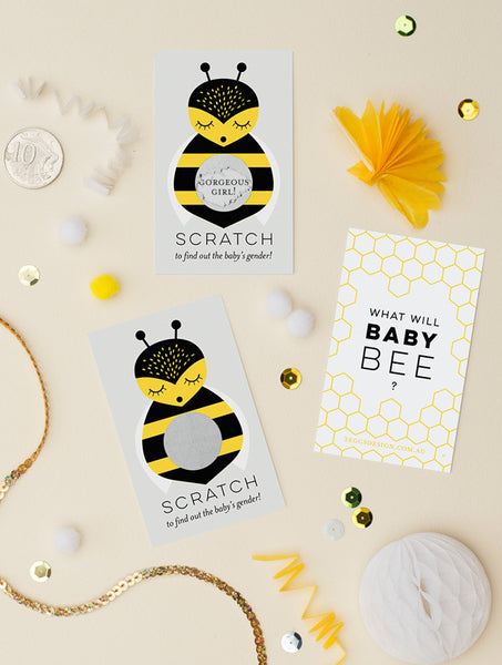 Bumble Bee Gender Reveal Cards