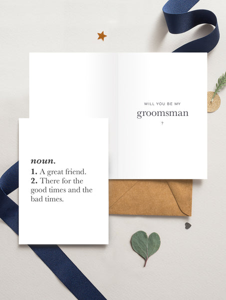 Be My Groomsman (Dictionary Definition)