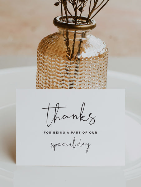Thank You Special Day Card - Script 2